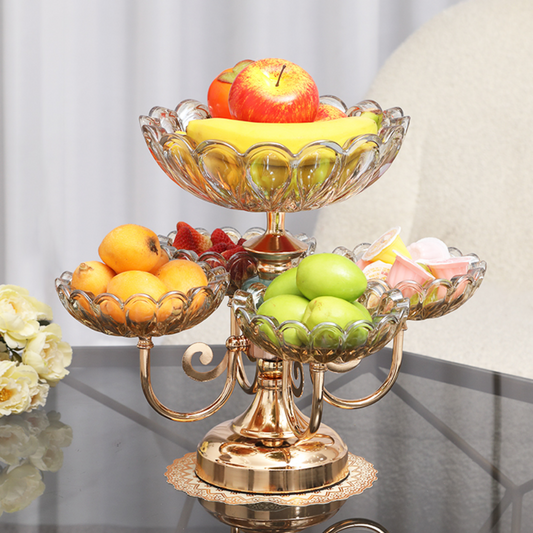 Chandelier à fruits en cristal