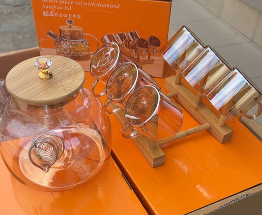 Ensemble Pichet tasse Carafe + 4 verres