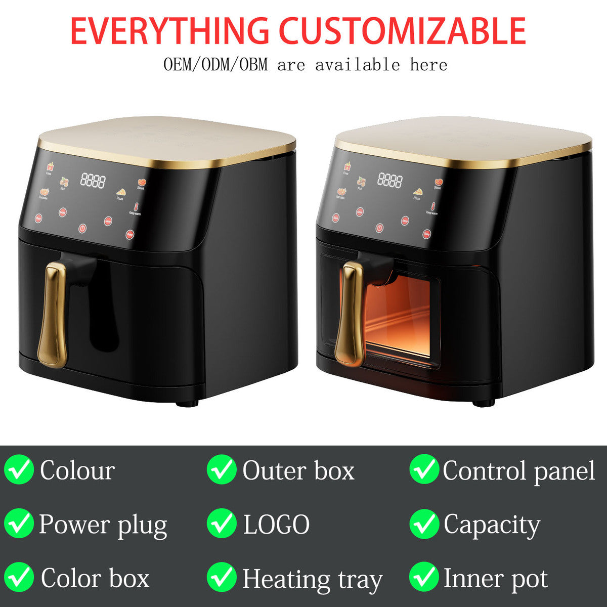 Air Fryer Free Oil 10th Generation 6L 10L 12L