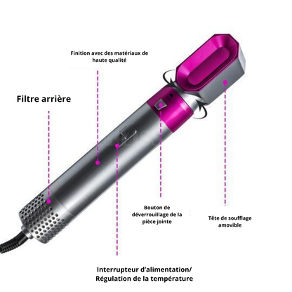 Coiffeur de cheveux SUPER+ multifonctionnel 5 en 1