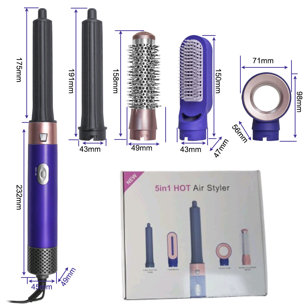 Coiffeur de cheveux SUPER+ multifonctionnel 5 en 1