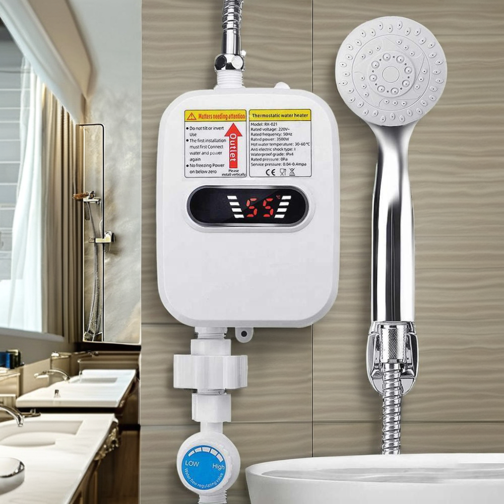 CHAUFFE-EAU NUMÉRIQUE AVEC DOUCHETTE