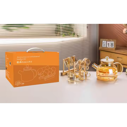 Ensemble Pichet tasse Carafe + 4 verres