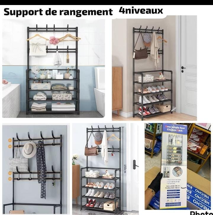 Support de rangement avec accroche