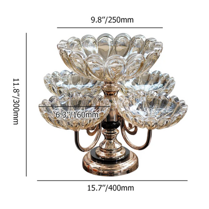 Chandelier à fruits en cristal