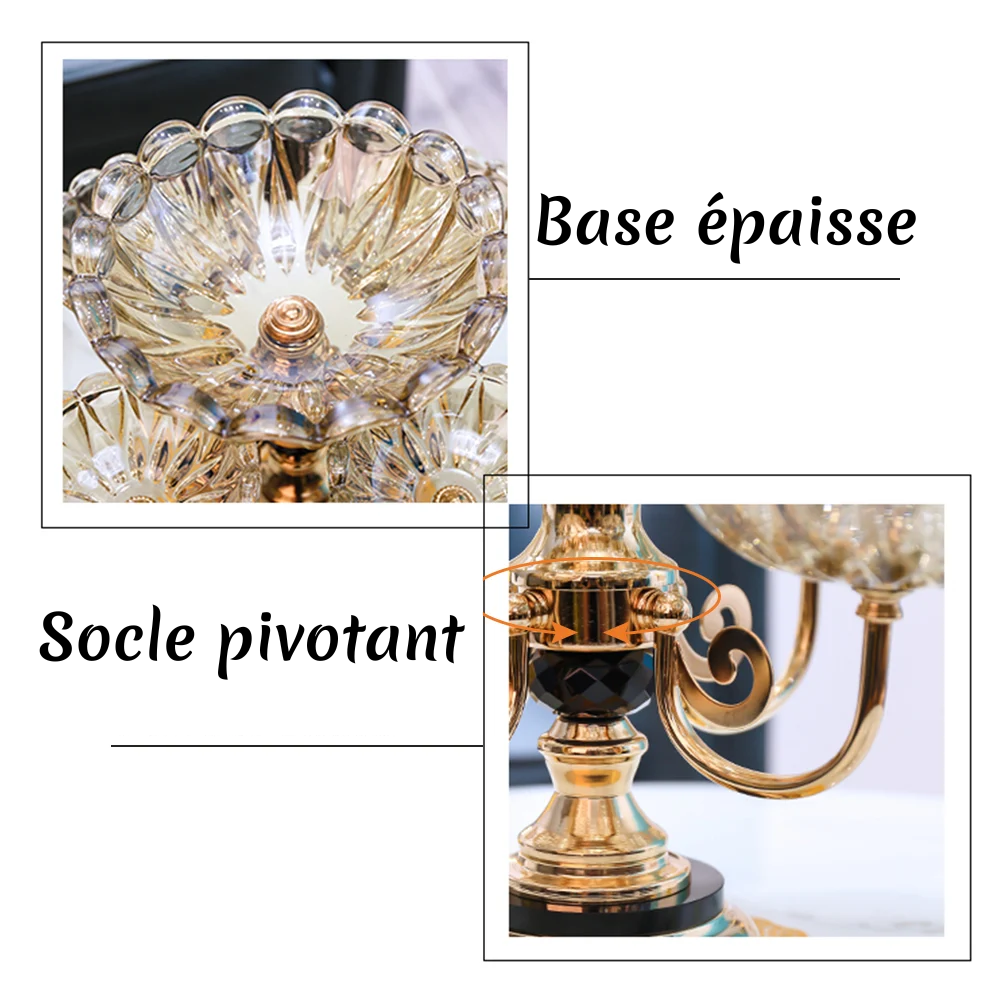 Chandelier à fruits en cristal