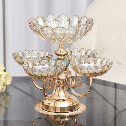 Chandelier à fruits en cristal