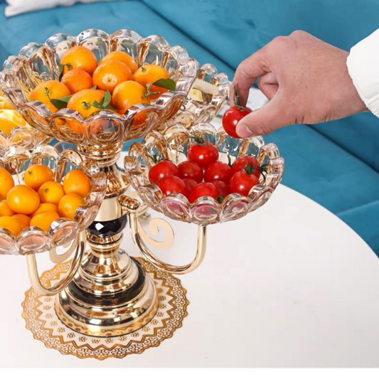 Chandelier à fruits en cristal